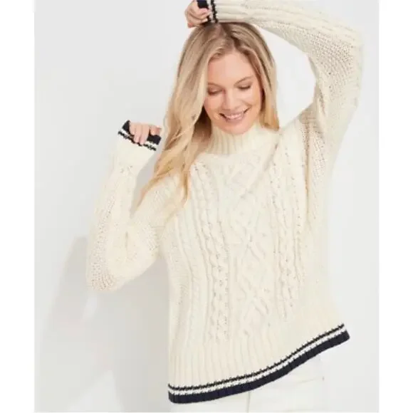 Vineyard Vines Tipped Island Fisherman Mock Sweater - Picture 8 of 8